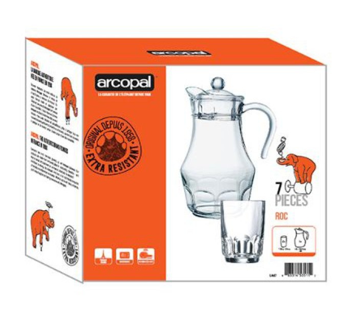 Набір для напоїв з 7 предметів Arcopal Roc L4987