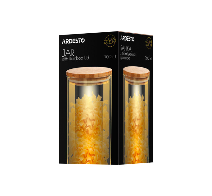 Банка для хранения 760мл Ardesto Golden Moon AR1376BLRG