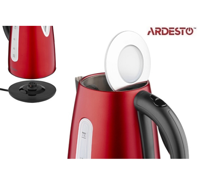 Електрочайник Ardesto EKL-F300R 1.7 літра червоний