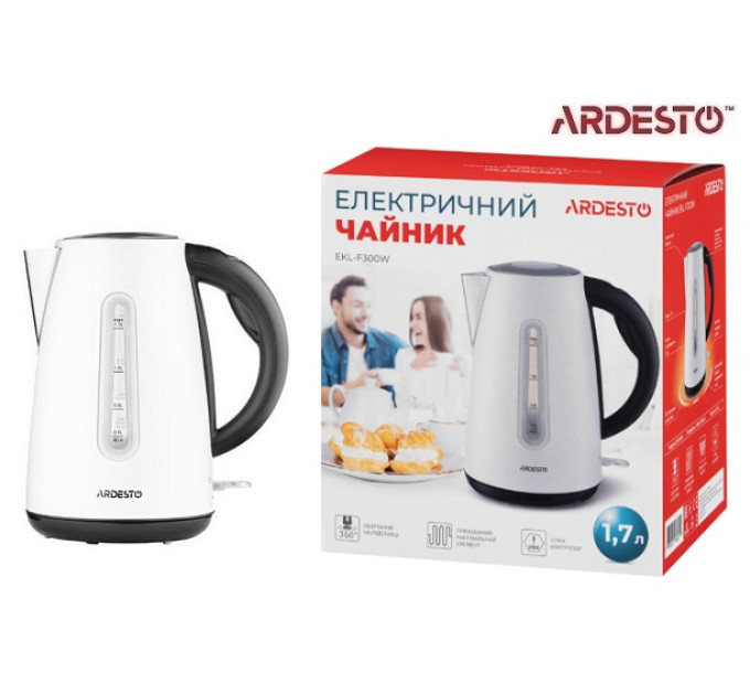 Электрочайник Ardesto EKL-F300W 1.7 литра белый