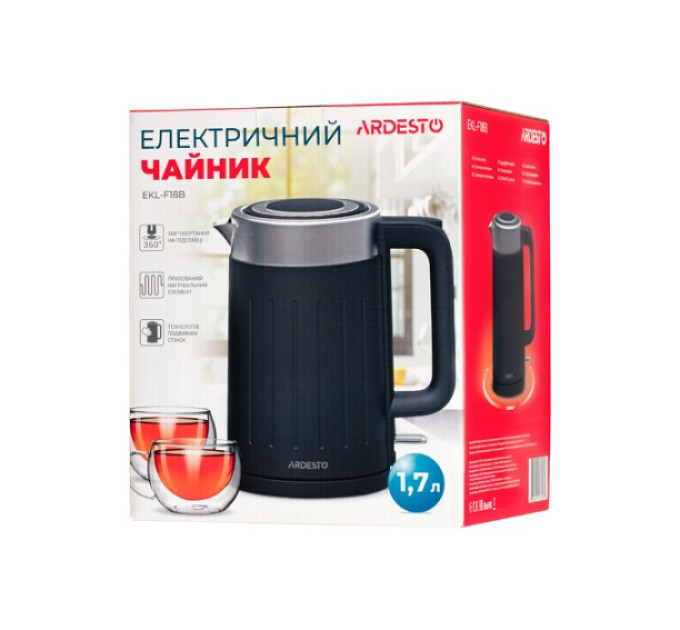 Електрочайник 1.7 л Ardesto EKL-F18B