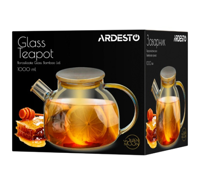 Заварник стеклянный 1 л Ardesto Golden Moon AR3010GBG