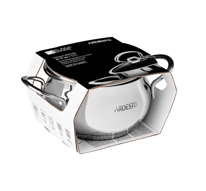 Кастрюля Ardesto Black Mars 1.1 литра AR0706S