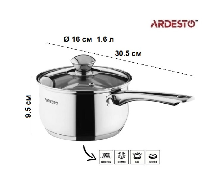 Набор посуды Ardesto Gemini Gourmet Varese AR1910PS