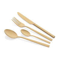 Набір столових приборів 4 пр. Ardesto Black Mars Favola Gold