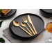 Набір столових приборів 4 пр. Ardesto Black Mars Favola Gold