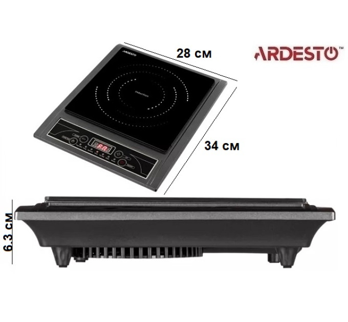 Плита електрична настільна Ardesto ICS-B100