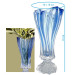 Ваза для цветов на ножке Bohemia Plantica Blue 40 см