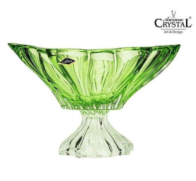 Фруктовниця на ніжці Bohemia Plantica Green 6KG03-72T27