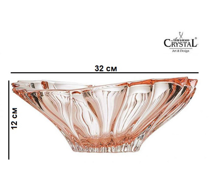 Фруктовница 33 см Bohemia Plantica Pink 6KG02/72T31/330
