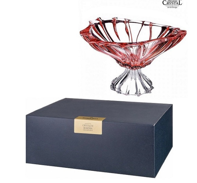 Фруктовниця на ніжці Bohemia Plantica Pink 6KG03-72T31