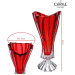 Ваза на ніжці 40 см Bohemia Plantica Red 8KG97/72T62/400