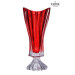 Ваза на ніжці 40 см Bohemia Plantica Red 8KG97/72T62/400