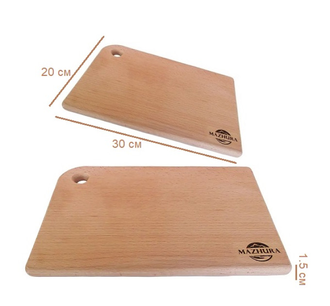 Дошка обробна дерев'яна 20*30 Mazhura MZ-326402