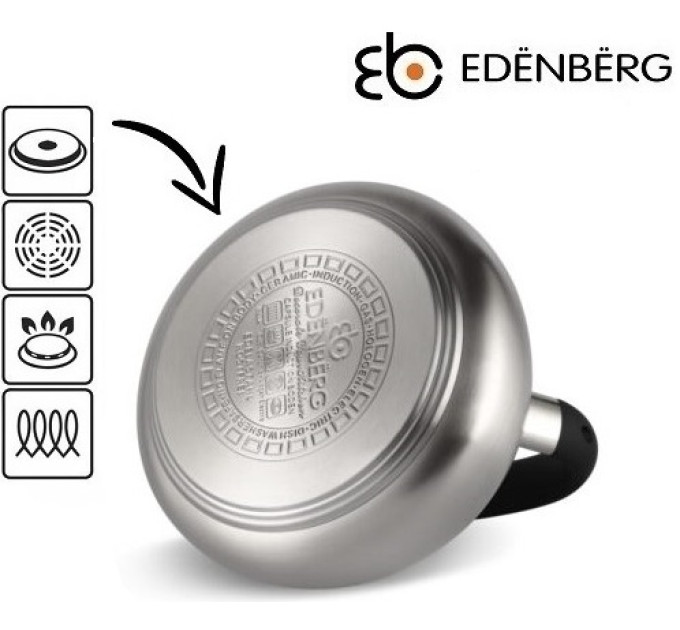 Чайник со свистком 3 литра Edenberg EB-1400