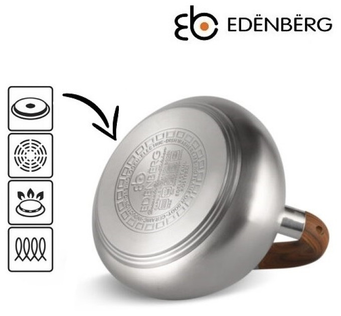 Чайник зі свистком 3 літри Edenberg EB-1400 W
