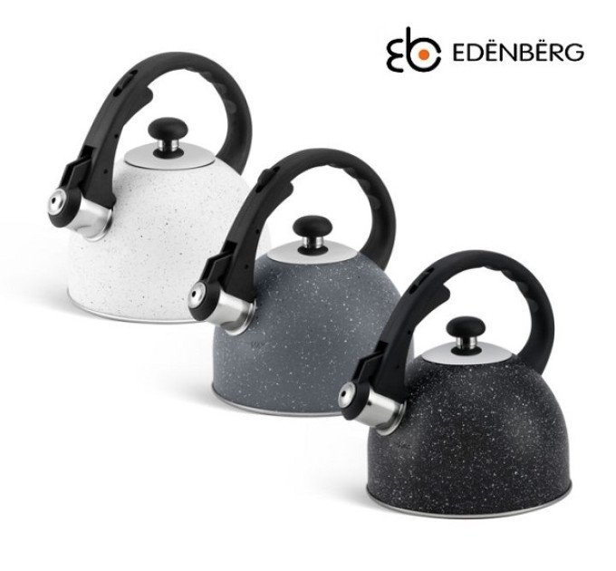 Чайник со свистком 1.5 л Edenberg EB-1973 Черный
