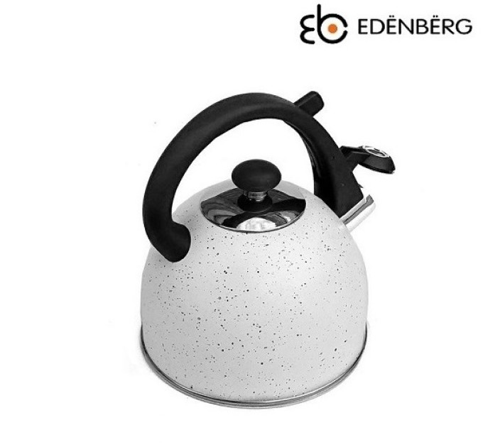 Чайник со свистком 1.5 литра Edenberg EB-1973 Белый