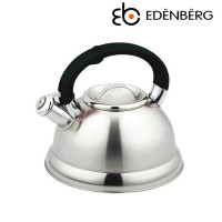 Чайник со свистком 3 л черная ручка Edenberg EB-3539