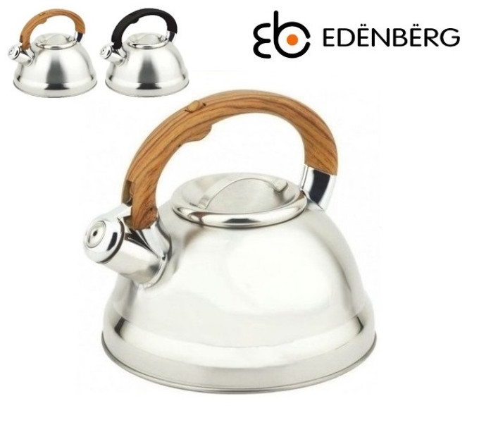 Чайник зі свистком ручка під дерево Edenberg EB-3539