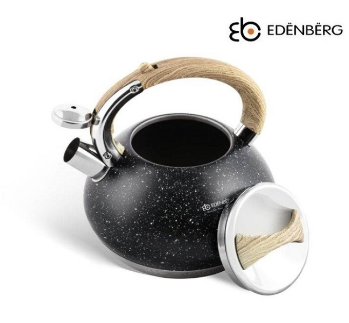 Чайник со свистком черный 3 л Edenberg EB-8811 Black