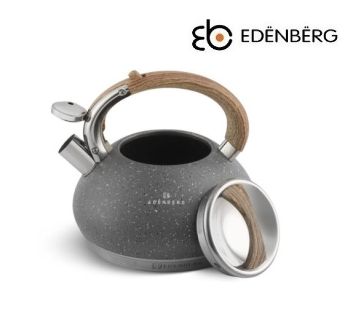 Чайник со свистком серый 3 л Edenberg EB-8811 Gray