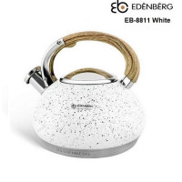 Чайник со свистком белый 3 л Edenberg EB-8811 White