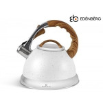 Чайник со свистком 3 л белый Edenberg EB-8852 White