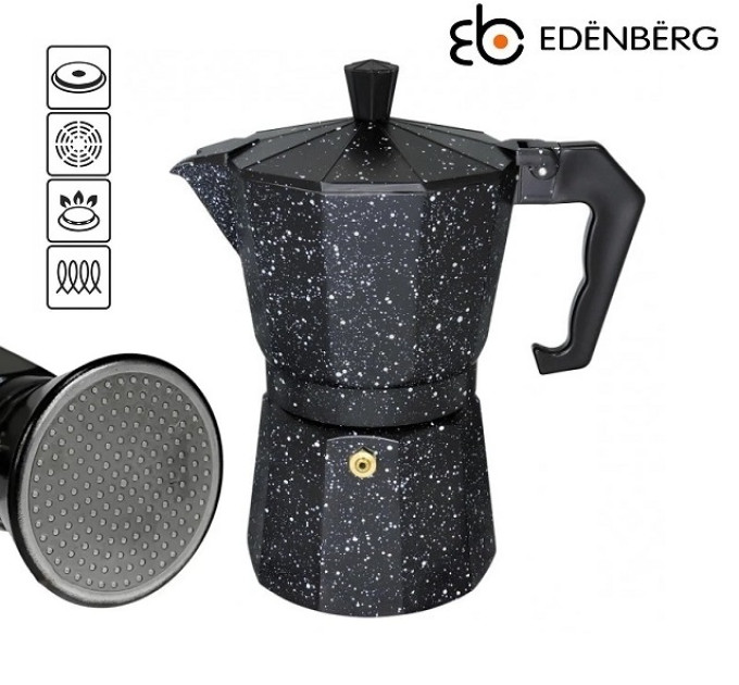 Гейзерна кавоварка на 6 чашок Edenberg EB-3785