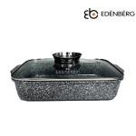 Жаровня з кришкою 3.2 л Edenberg EB-12124 Сірий