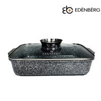 Жаровня з кришкою 4 л Edenberg EB-12125 Сірий