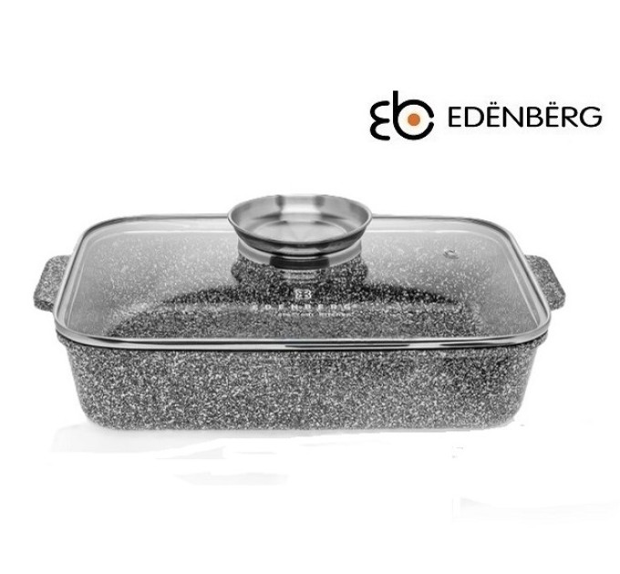 Жаровня з кришкою 3.2 л Edenberg EB-12124 Сірий