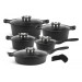 Набор посуды из 12 пр Edenberg EB-12913 Black Marble