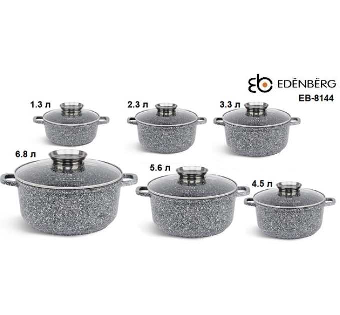 Набор посуды из 6-ти кастрюль Edenberg EB-8144