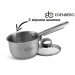 Ковш с крышкой из нержавейки 0.6 л Edenberg EB-3031