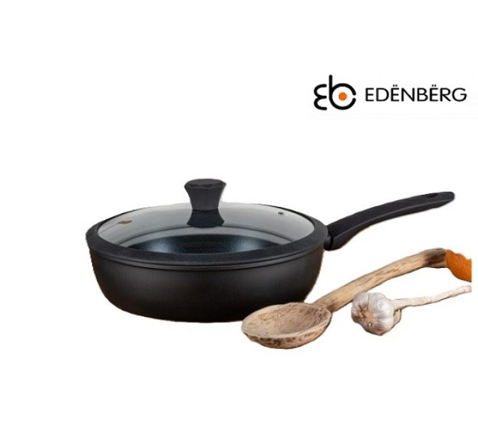 Глубокая сковорода с крышкой 24 см Edenberg EB-3491
