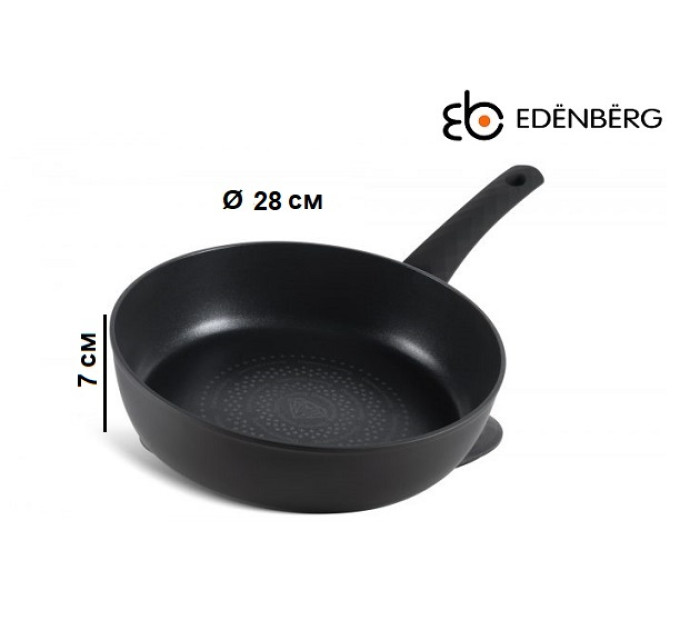 Глубокая сковорода с крышкой 28 см Edenberg EB-3493