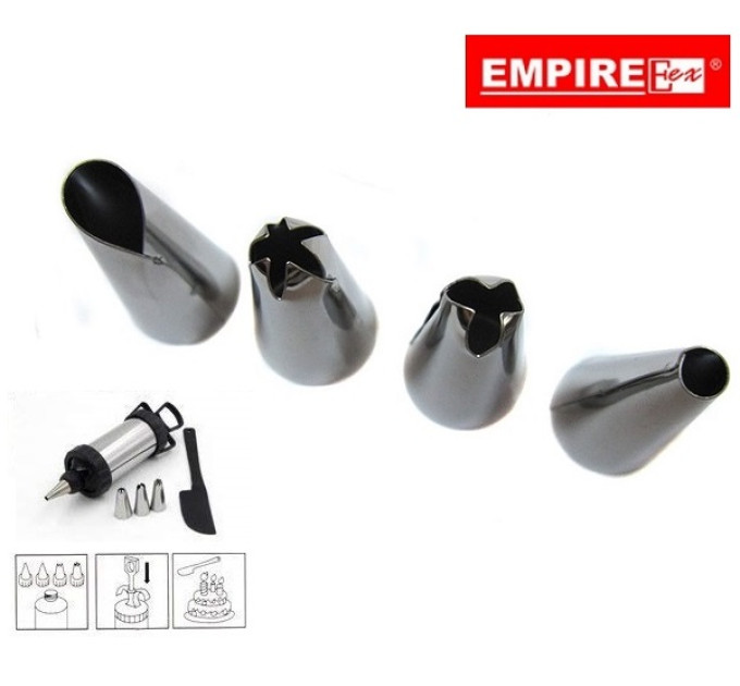 Шприц кондитерський з 4 насадками Empire EM-9755