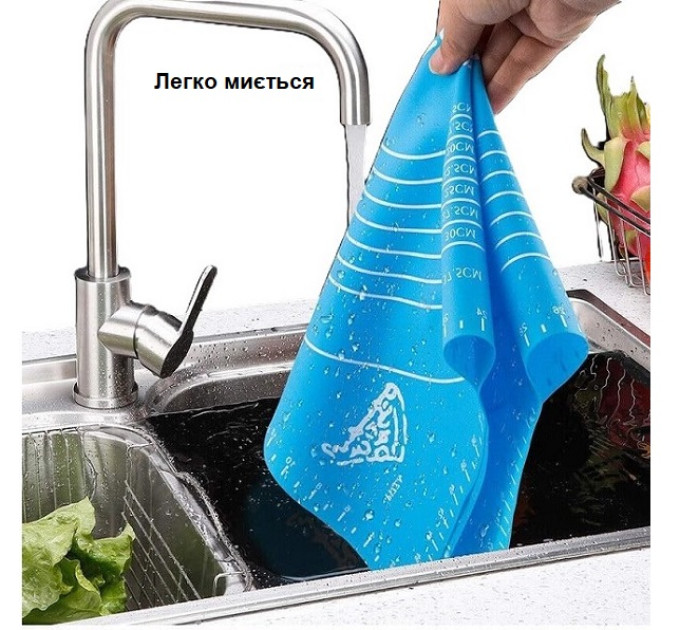 Великий силіконовий килимок для тіста 70х50 см F083B