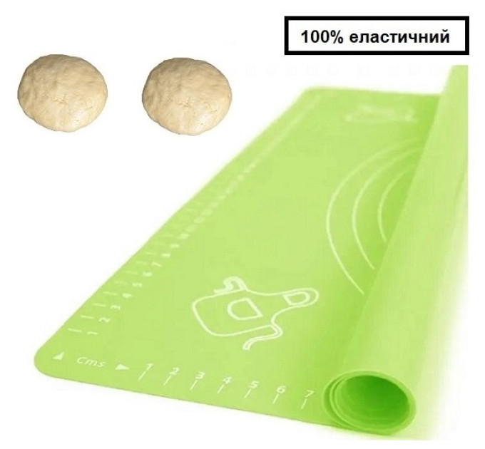 Великий силіконовий килимок для тіста 70х50 см F083G
