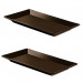 Блюдо прямоугольное коричневое Ipec Tokyo Brown