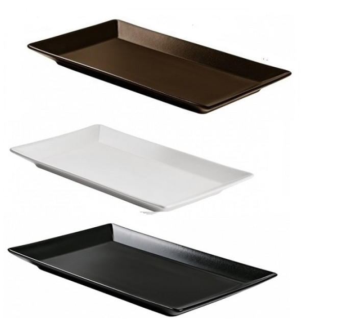 Блюдо прямоугольное коричневое Ipec Tokyo Brown