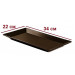 Блюдо прямоугольное коричневое Ipec Tokyo Brown