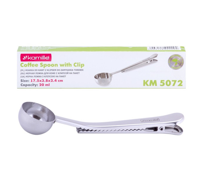 Мерная ложка для кофе с зажимом Kamille KM-5072