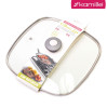 Крышка стеклянная квадратная 28 см Kamille KM-0828GR