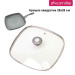 Крышка стеклянная квадратная 28 см Kamille KM-0828GR