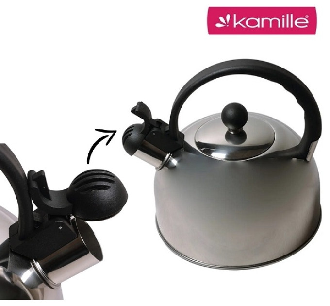 Чайник со свистком для плиты 2.5 л Kamille KM-0679