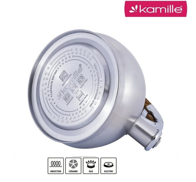 Чайник со свистком для плиты 2.5 л Kamille KM-0679