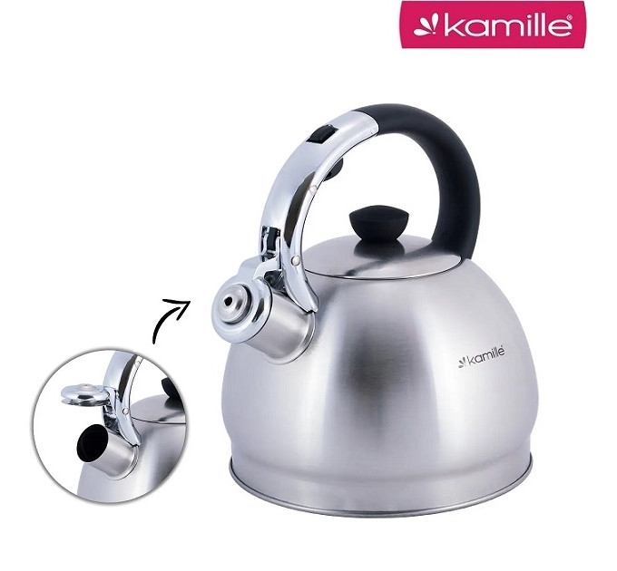 Чайник со свистком 2 литра Kamille KM-0694NB