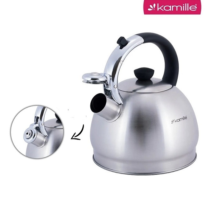 Чайник со свистком 2 литра Kamille KM-0694NB